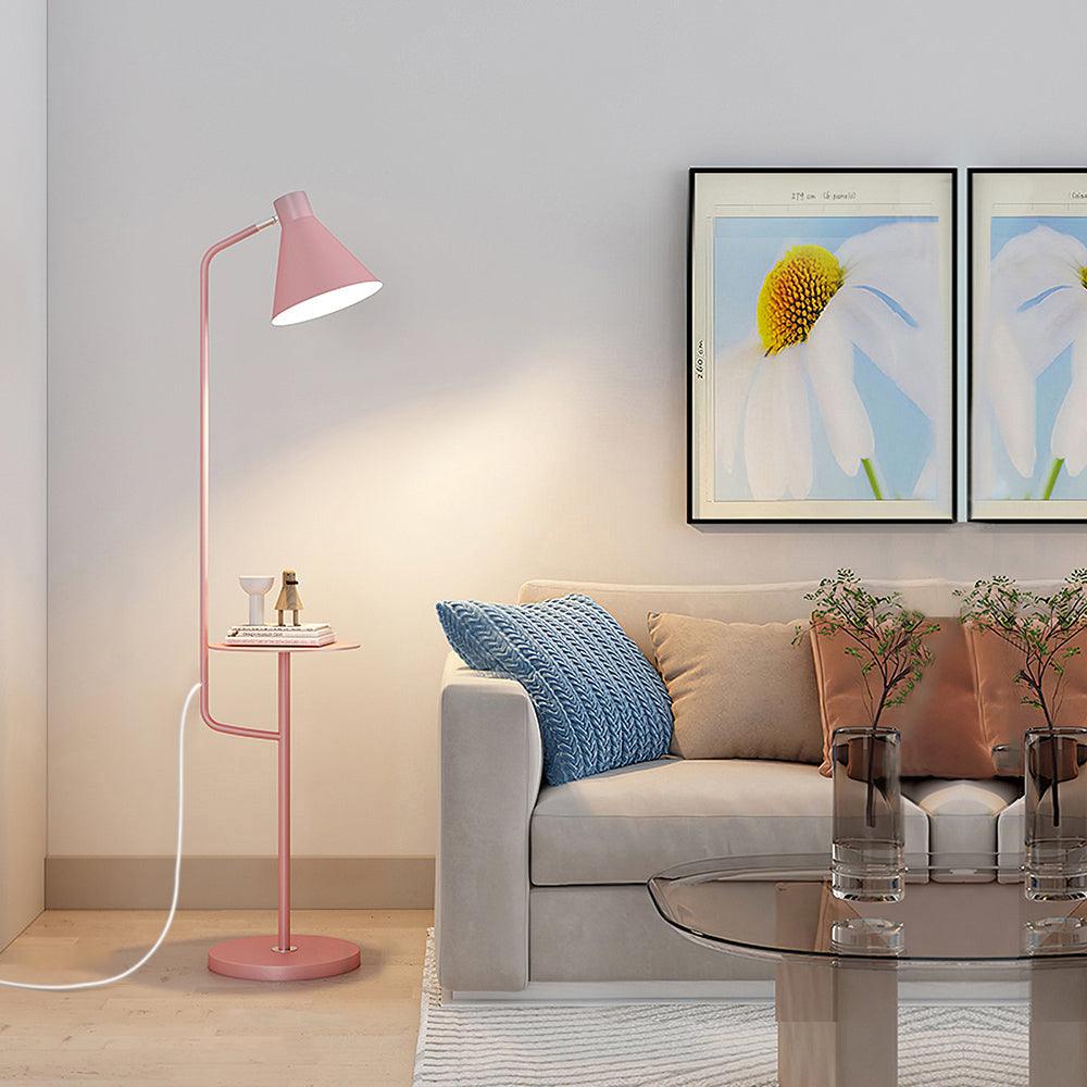 Dova - Vloerlamp met Bijzettafel