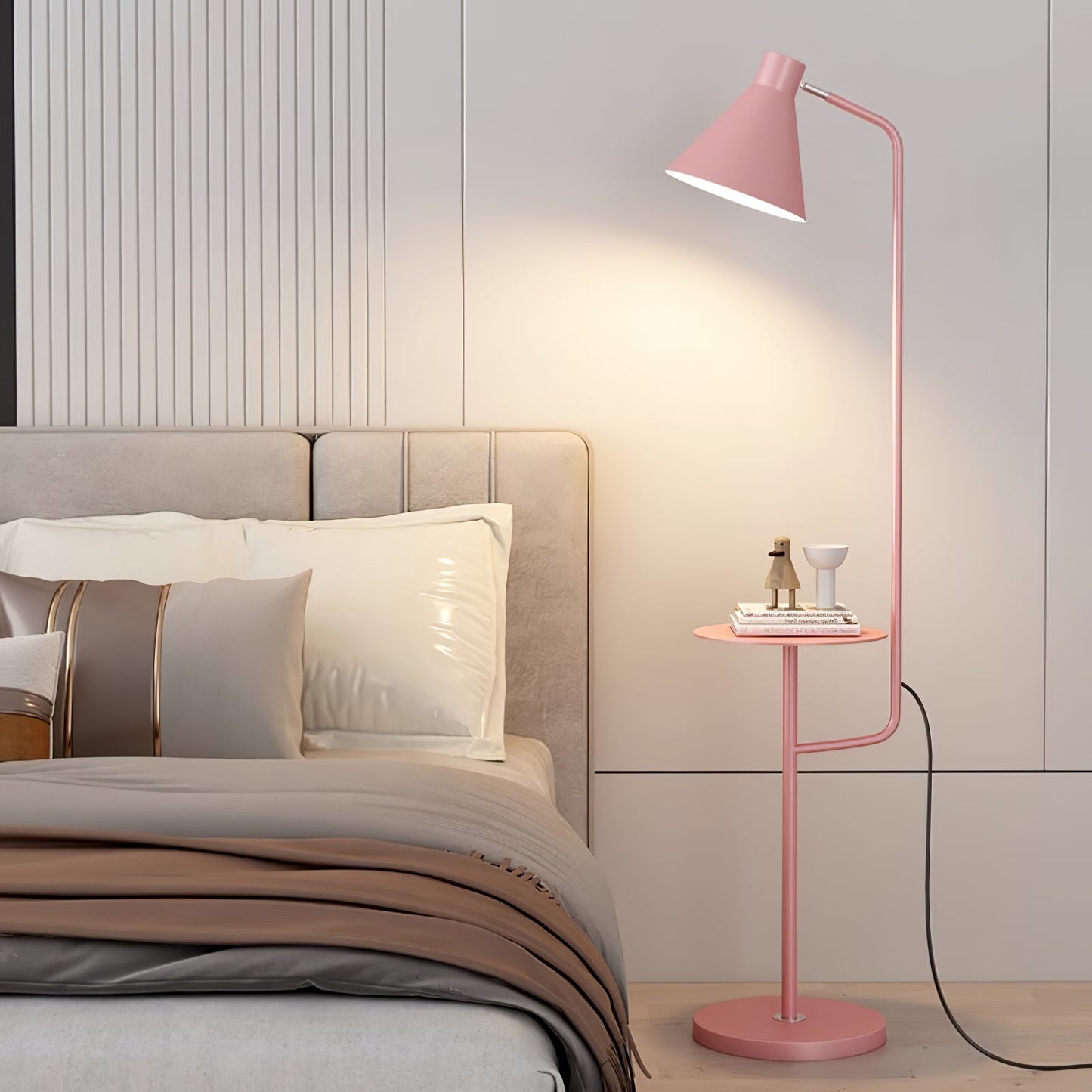 Dova - Vloerlamp met Bijzettafel