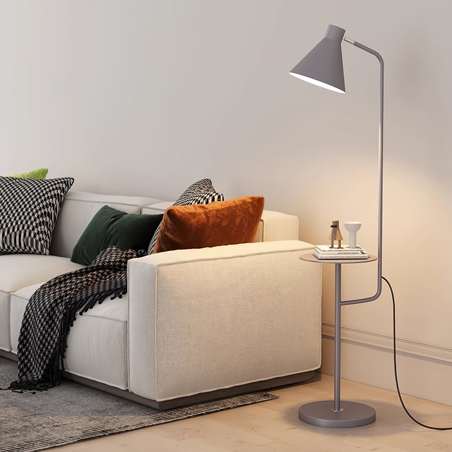 Dova - Vloerlamp met Bijzettafel