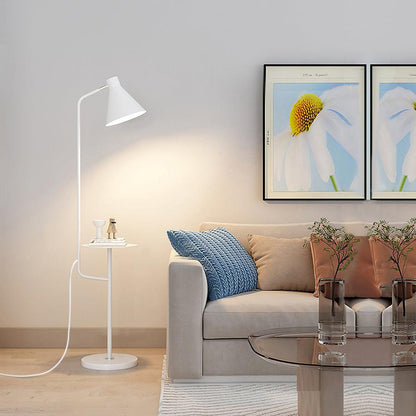 Dova - Vloerlamp met Bijzettafel