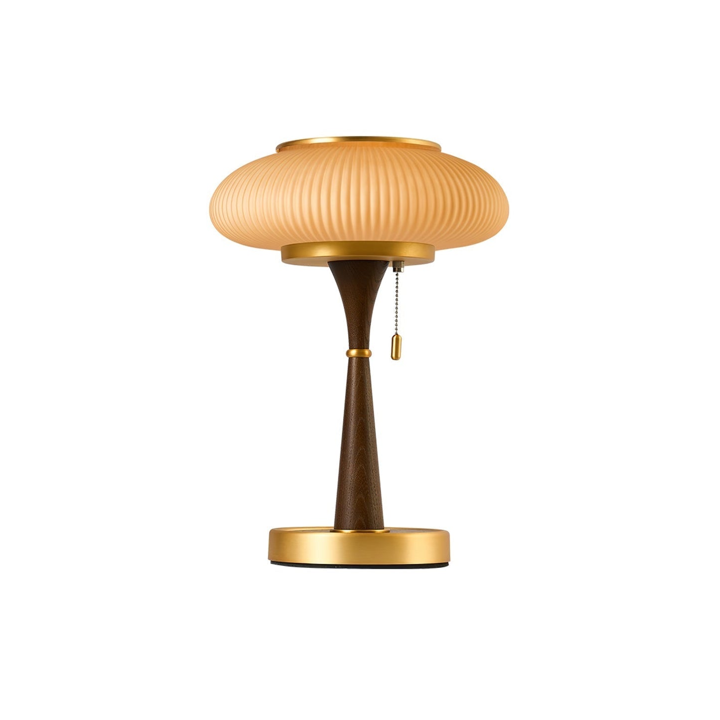 Eira - Japandi Retro Tafellamp met Ribbelglas
