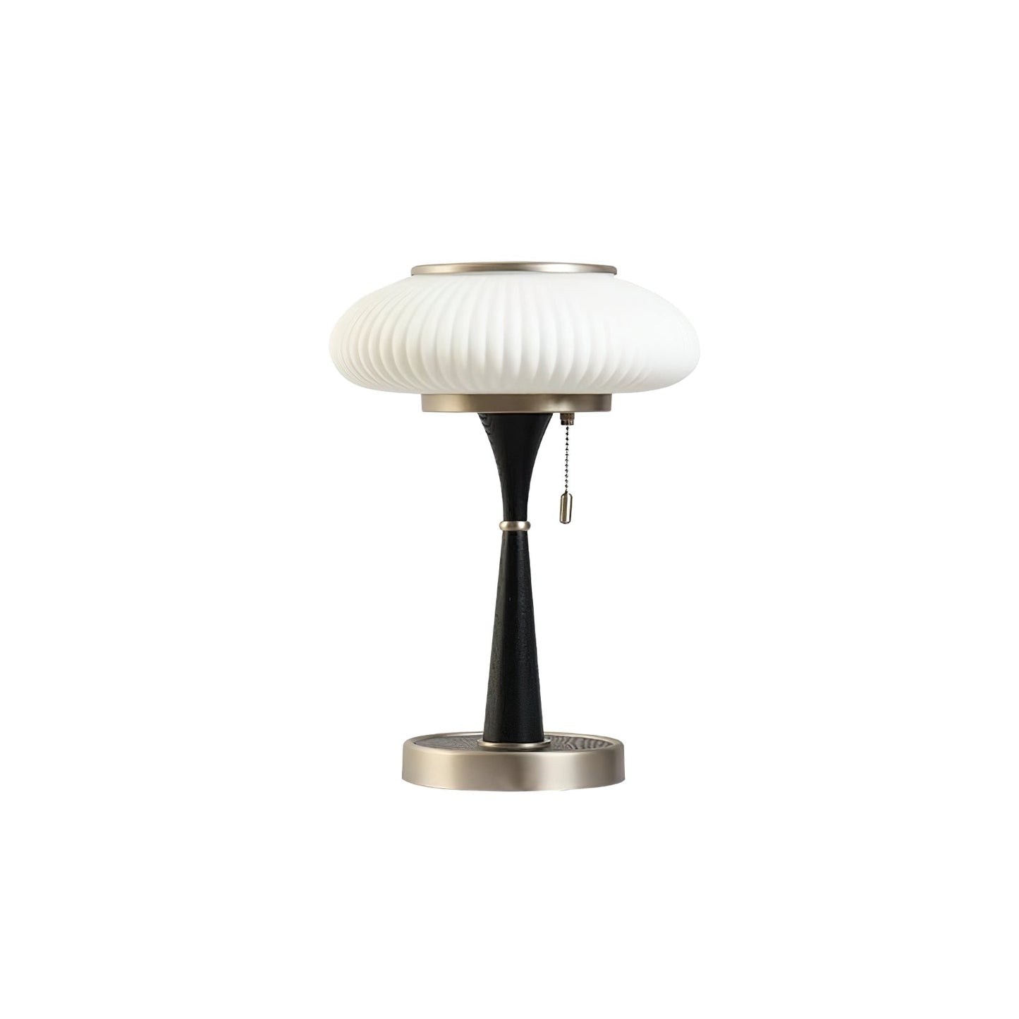Eira - Japandi Retro Tafellamp met Ribbelglas