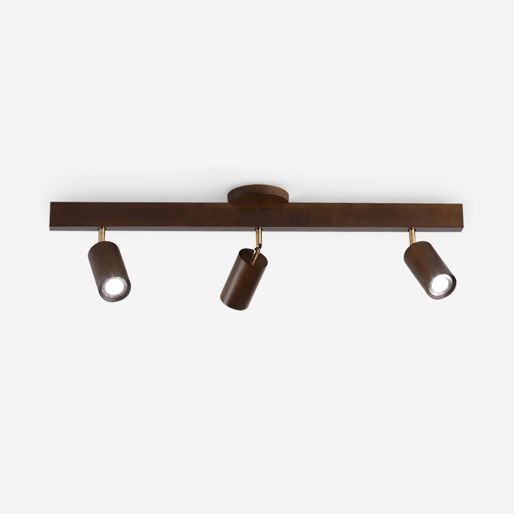 Orya - Houten Plafondlamp met Verstelbare Spots
