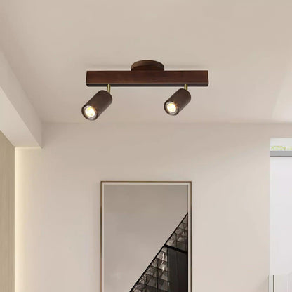 Orya - Houten Plafondlamp met Verstelbare Spots