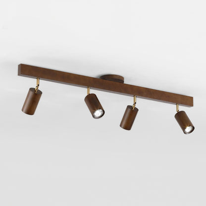 Orya - Houten Plafondlamp met Verstelbare Spots