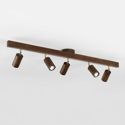 Orya - Houten Plafondlamp met Verstelbare Spots