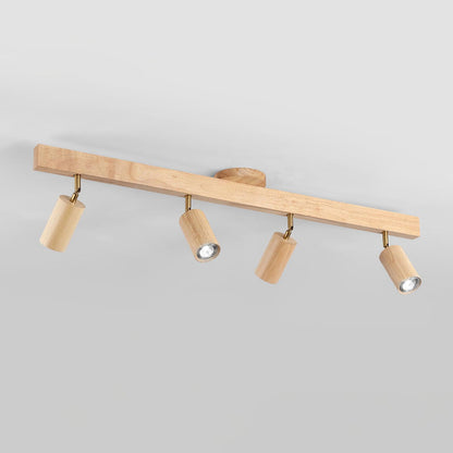 Orya - Houten Plafondlamp met Verstelbare Spots