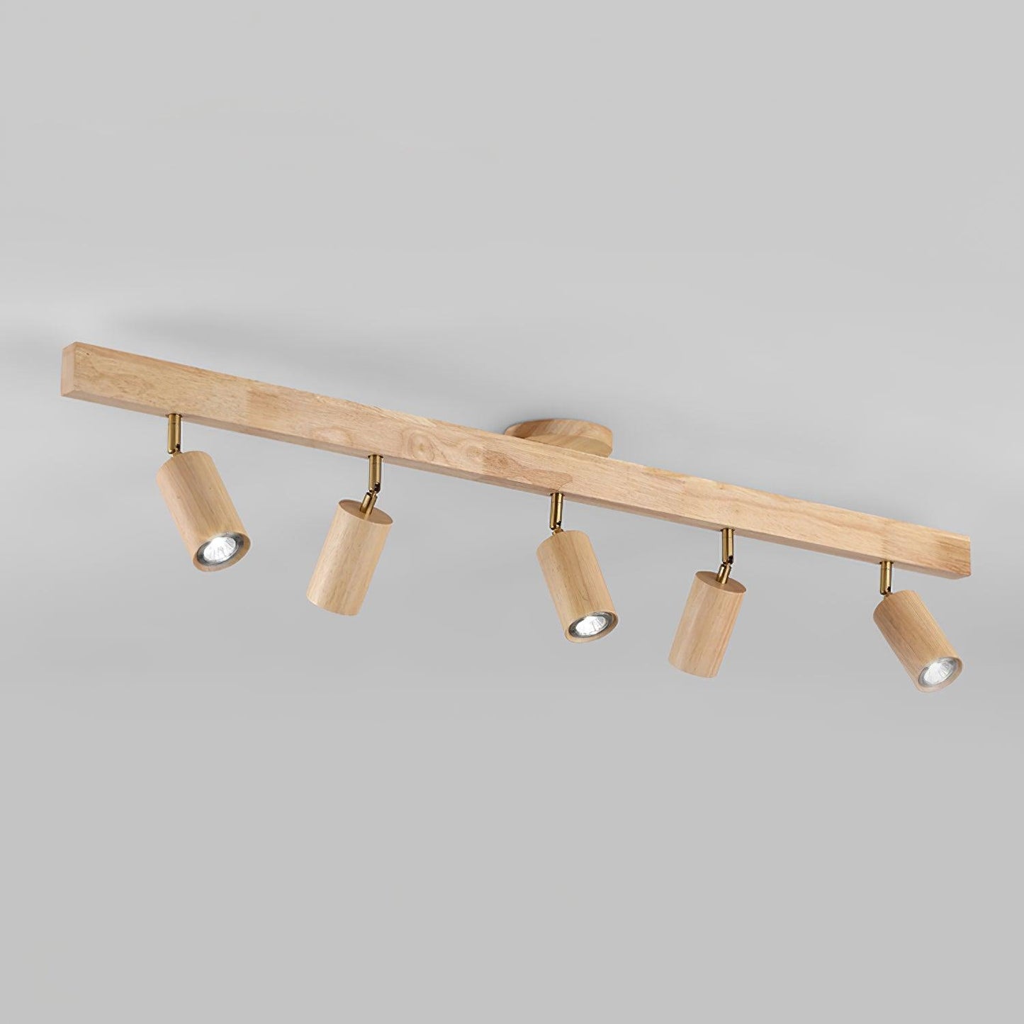Orya - Houten Plafondlamp met Verstelbare Spots