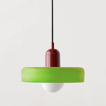 Selva - Bauhaus Retro Hanglamp Gekleurd Glas