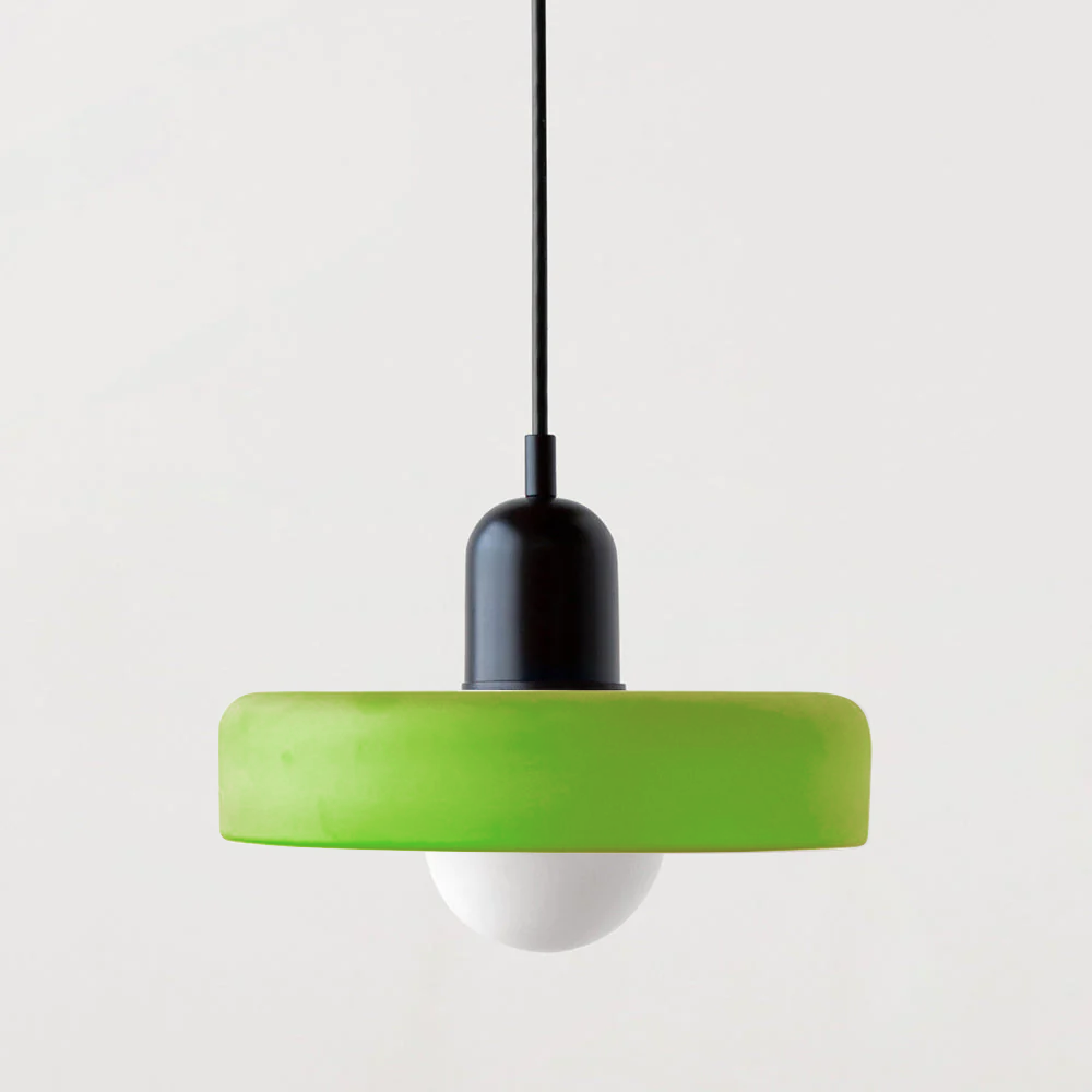 Selva - Bauhaus Retro Hanglamp Gekleurd Glas