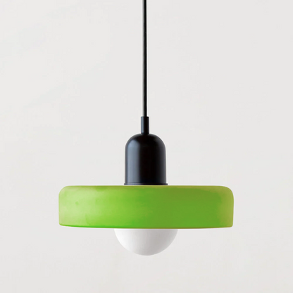 Selva - Bauhaus Retro Hanglamp Gekleurd Glas