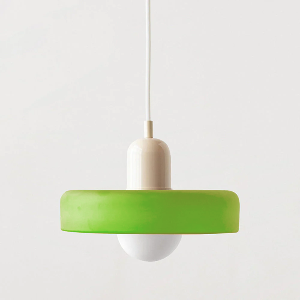 Selva - Bauhaus Retro Hanglamp Gekleurd Glas