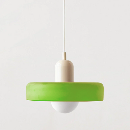 Selva - Bauhaus Retro Hanglamp Gekleurd Glas