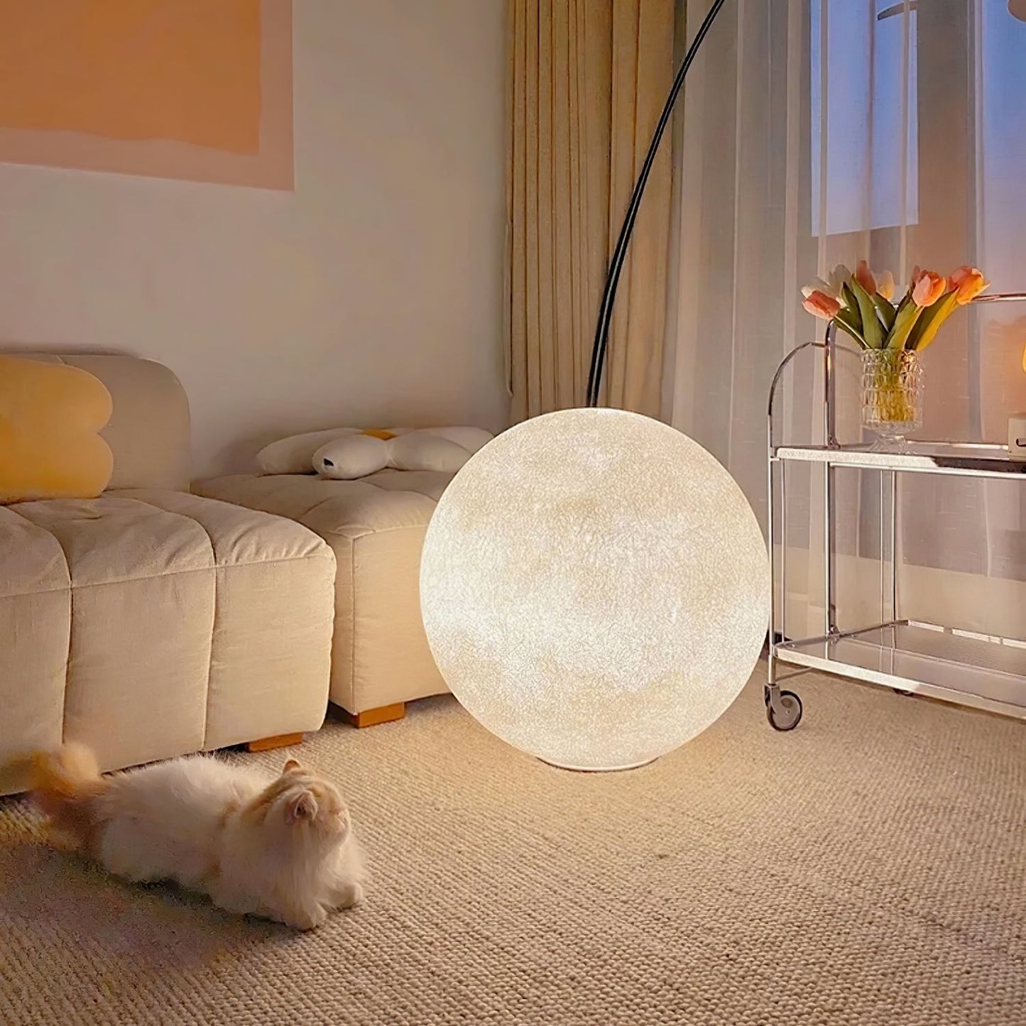 Lira - Maanlamp Vloerlamp
