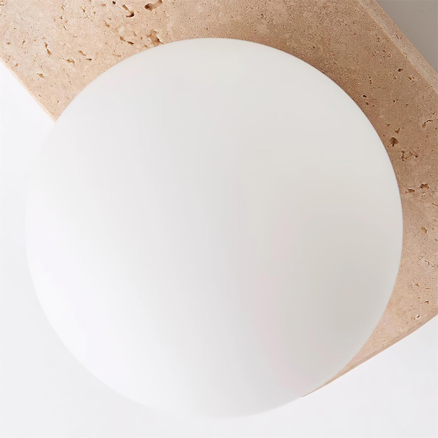 Ilyra - Travertin Wandlamp met Ronde Lichtpunten