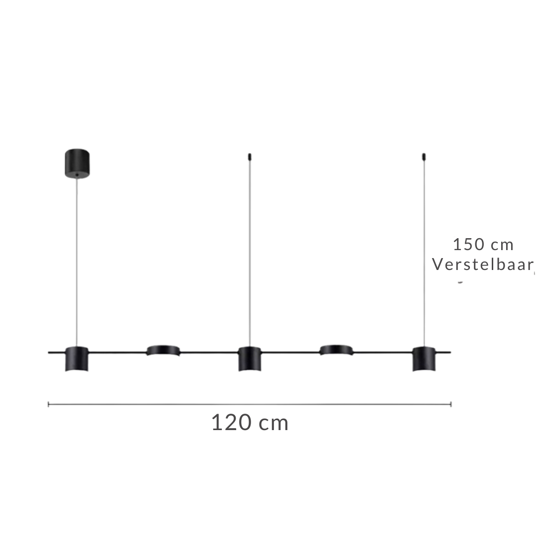 Nevio - Lineaire LED Hanglamp met Spots Modern