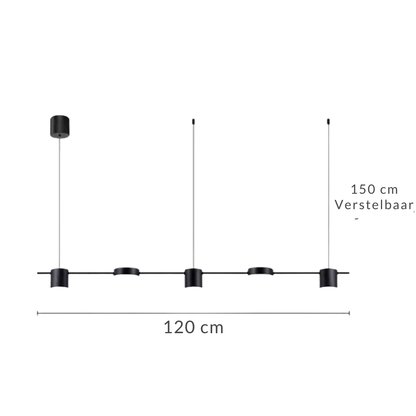 Nevio - Lineaire LED Hanglamp met Spots Modern