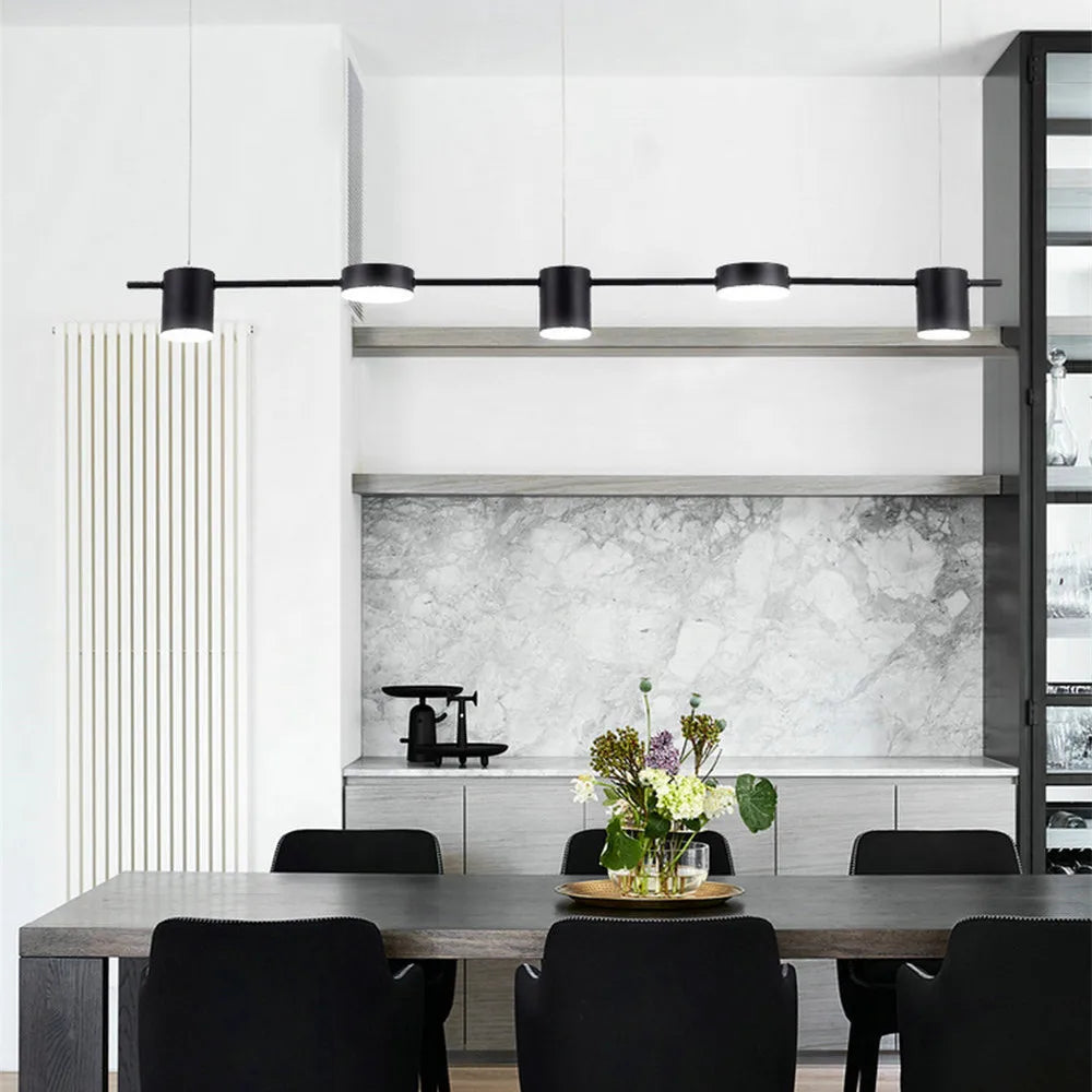 Nevio - Lineaire LED Hanglamp met Spots Modern