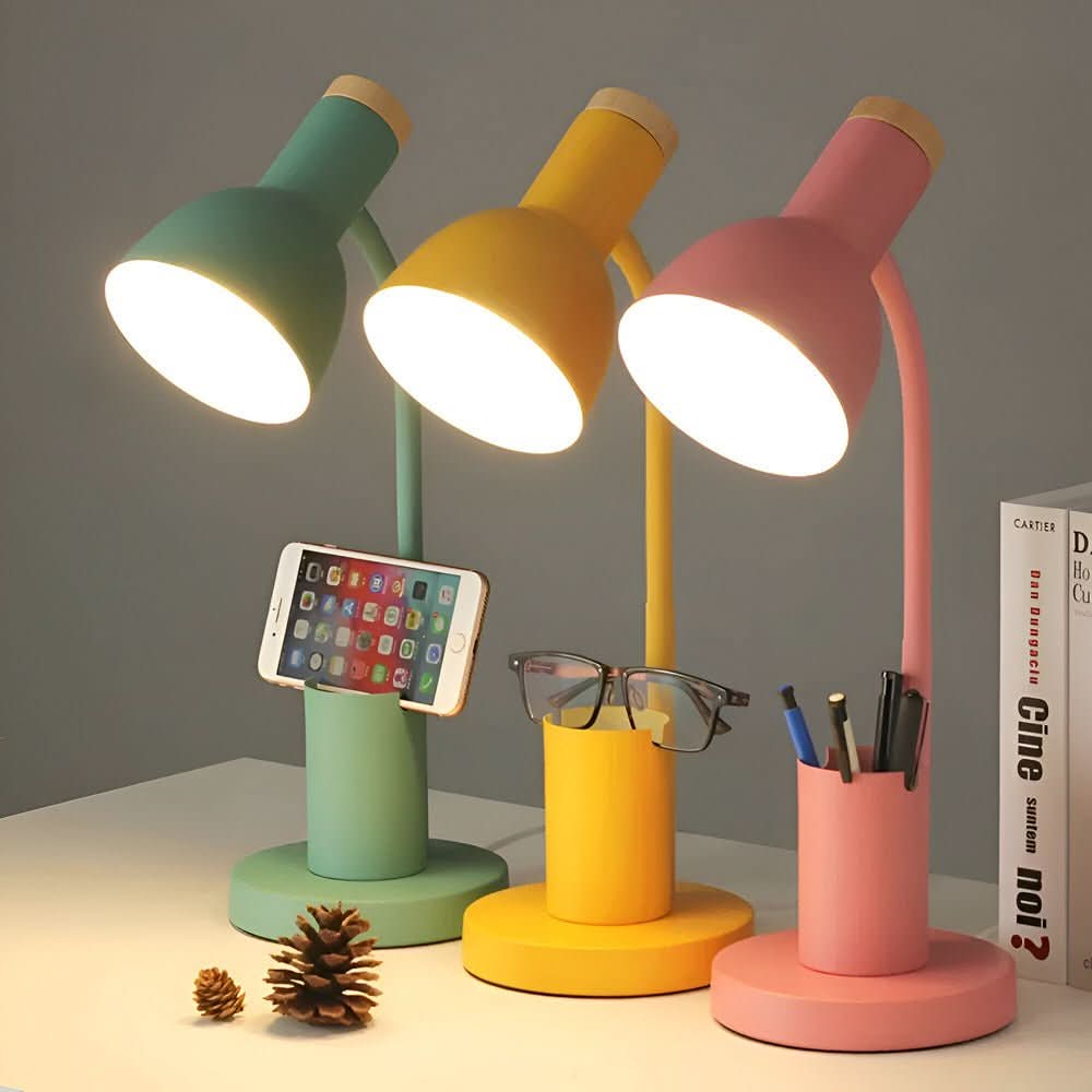 Nilla - Bureaulamp met Pennenhouder en Telefoonsteun