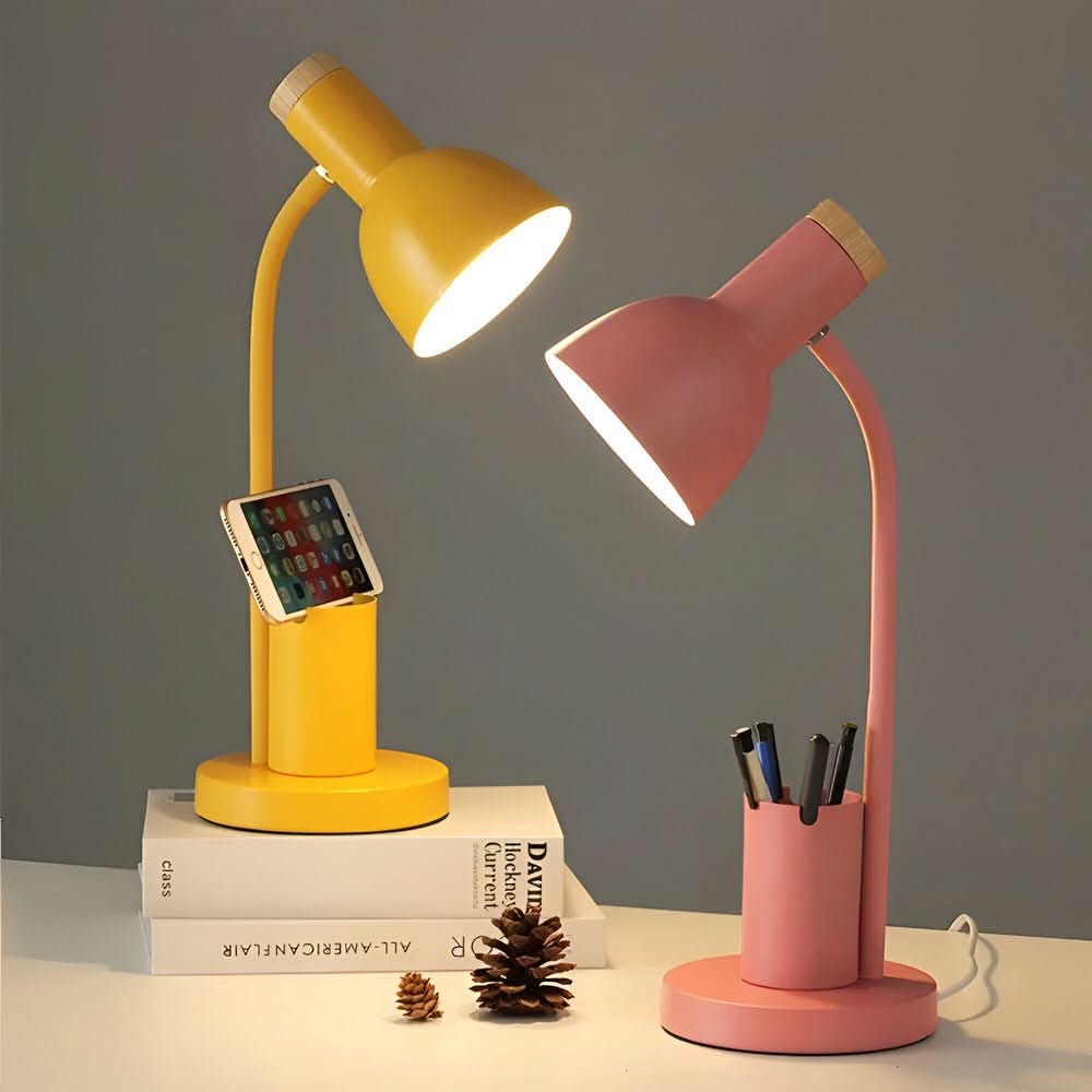 Nilla - Bureaulamp met Pennenhouder en Telefoonsteun
