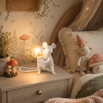 Nilo - Muis Tafellamp van Resin LED Nachtlampje