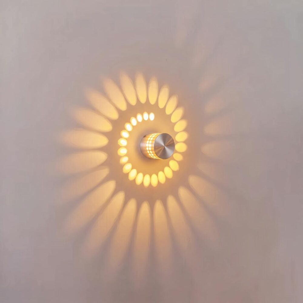 Nimbo - Kleine LED Wandlamp met Spiraal Lichteffect