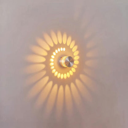Nimbo - Kleine LED Wandlamp met Spiraal Lichteffect