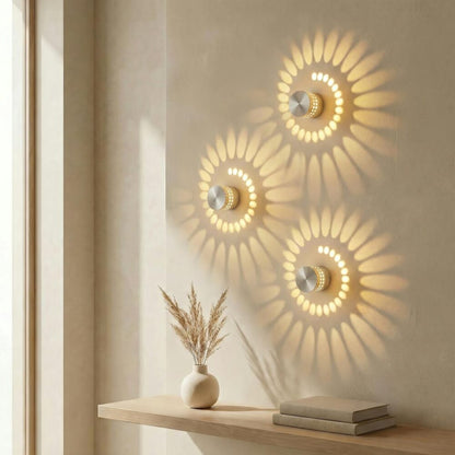 Nimbo - Kleine LED Wandlamp met Spiraal Lichteffect