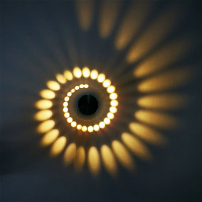 Nimbo - Kleine LED Wandlamp met Spiraal Lichteffect