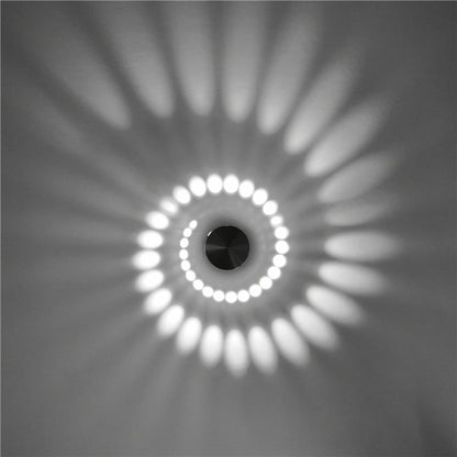 Nimbo - Kleine LED Wandlamp met Spiraal Lichteffect