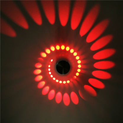 Nimbo - Kleine LED Wandlamp met Spiraal Lichteffect