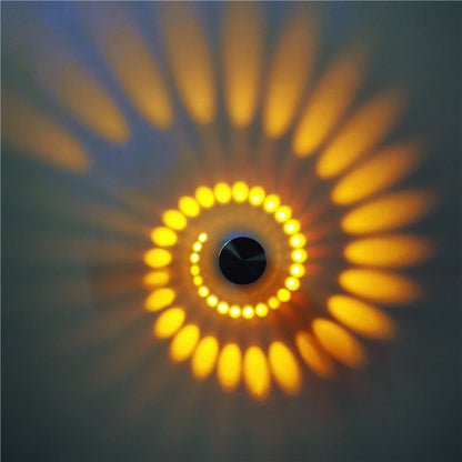 Nimbo - Kleine LED Wandlamp met Spiraal Lichteffect
