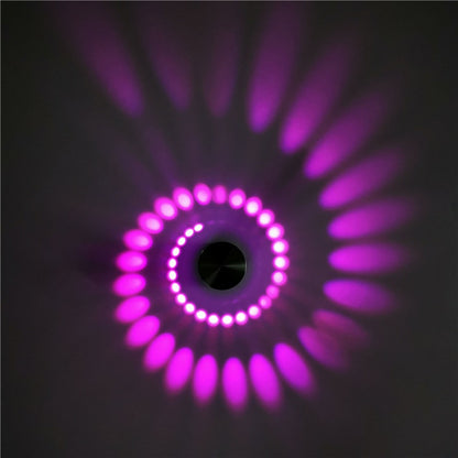 Nimbo - Kleine LED Wandlamp met Spiraal Lichteffect