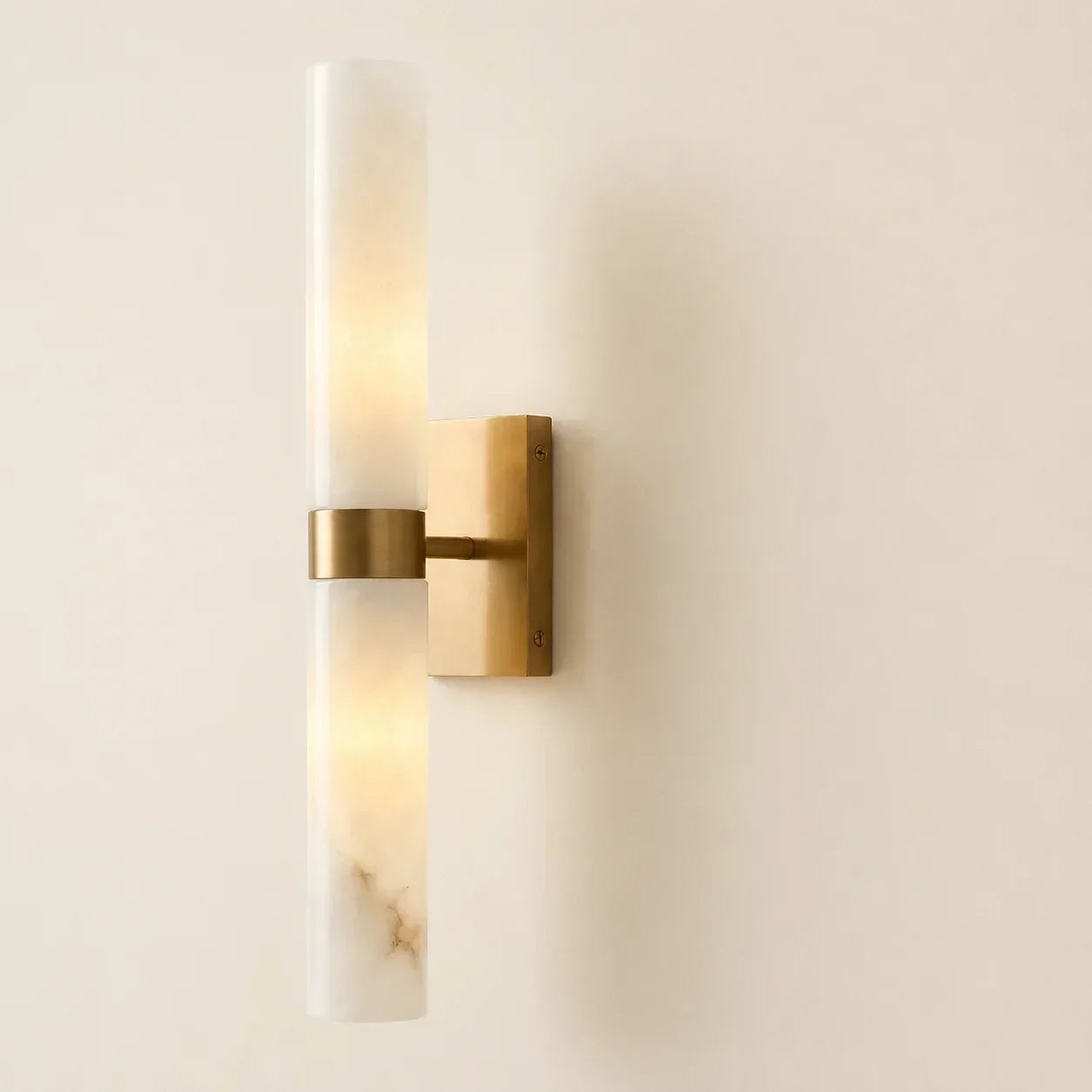 Nive - LED Wandlamp Albast Marmerlook