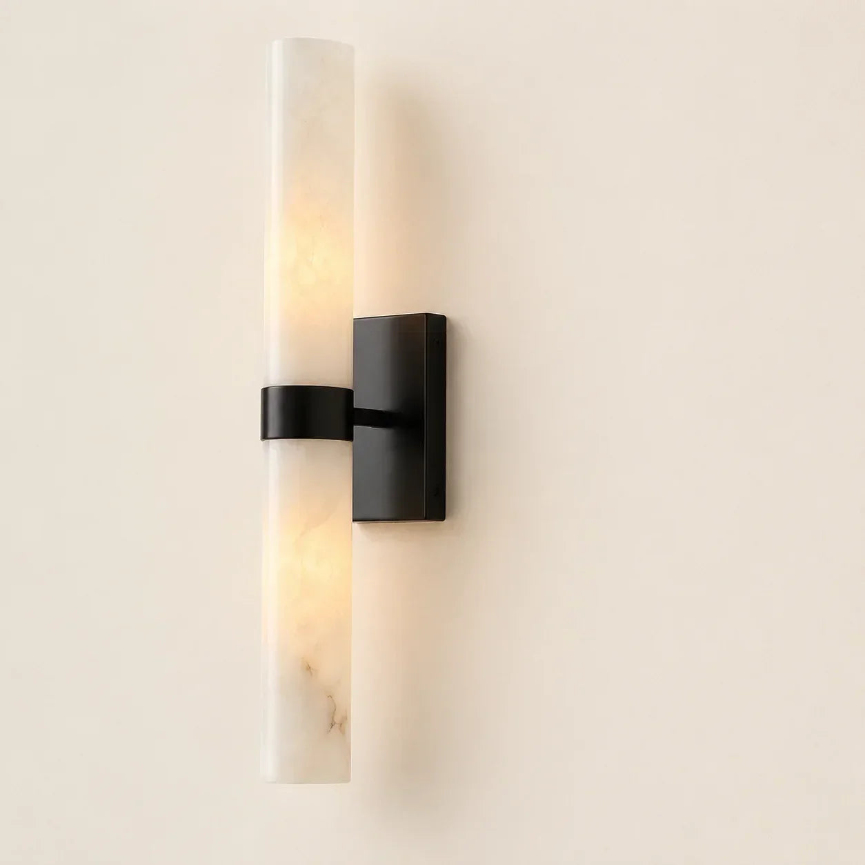 Nive - LED Wandlamp Albast Marmerlook