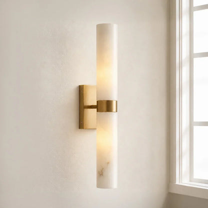 Nive - LED Wandlamp Albast Marmerlook