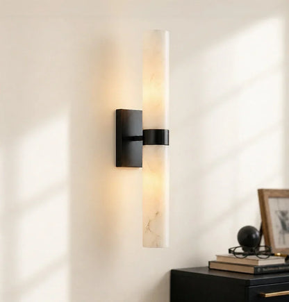 Nive - LED Wandlamp Albast Marmerlook