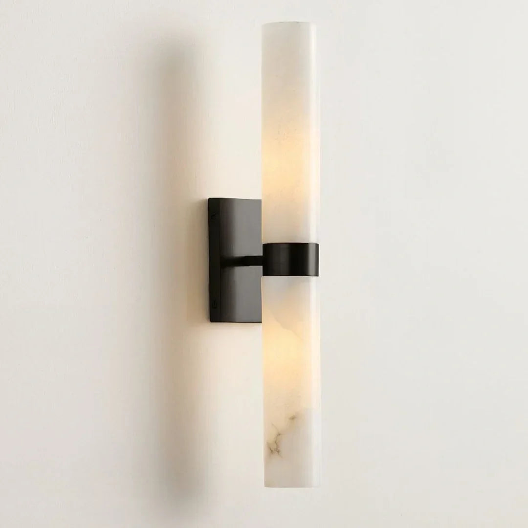Nive - LED Wandlamp Albast Marmerlook