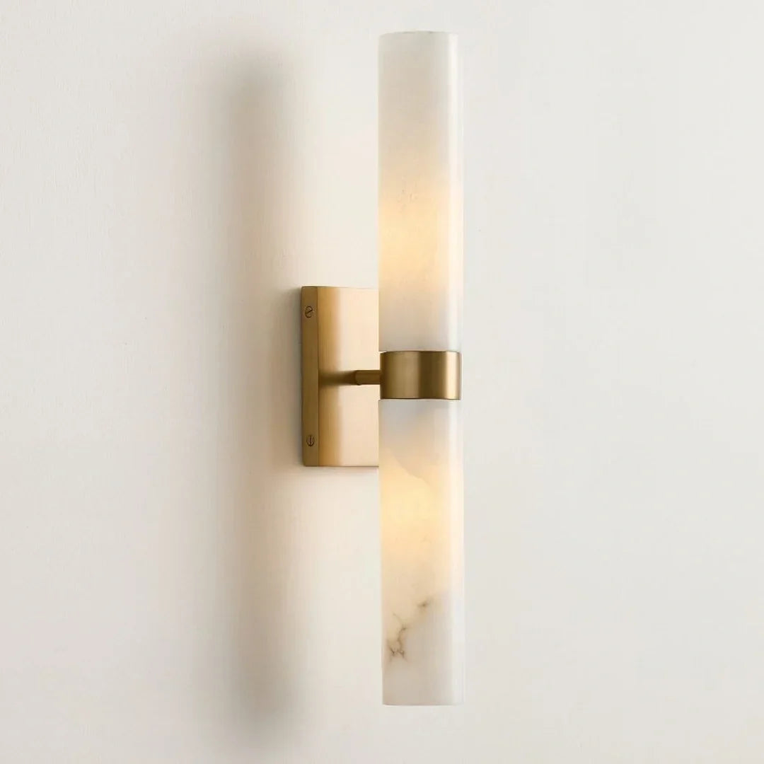 Nive - LED Wandlamp Albast Marmerlook