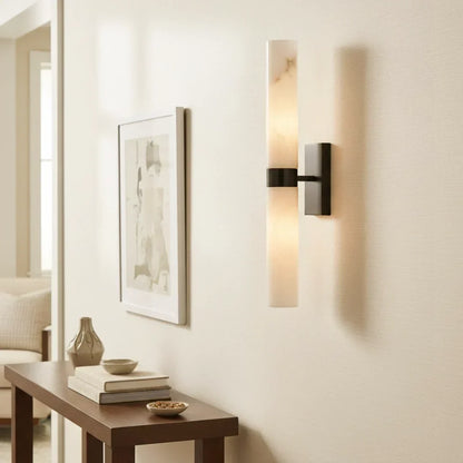 Nive - LED Wandlamp Albast Marmerlook