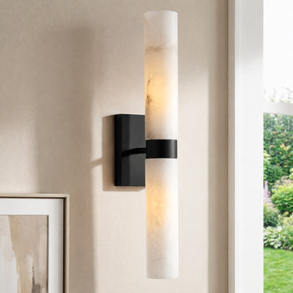 Nive - LED Wandlamp Albast Marmerlook