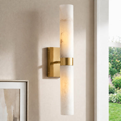 Nive - LED Wandlamp Albast Marmerlook