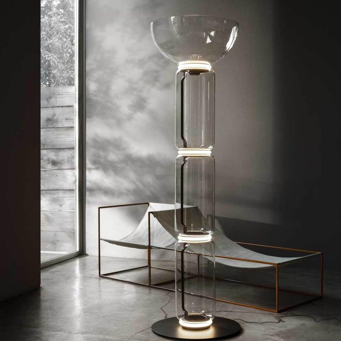 Nela - Moderne Glazen Vloerlamp LED