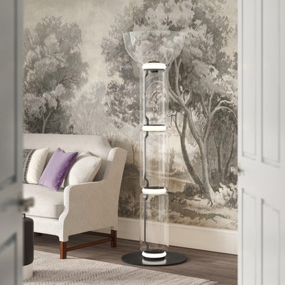Nela - Moderne Glazen Vloerlamp LED
