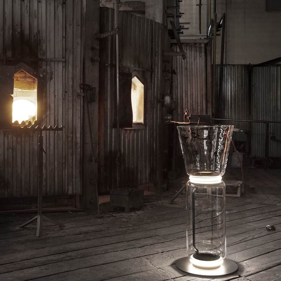 Nela - Moderne Glazen Vloerlamp LED