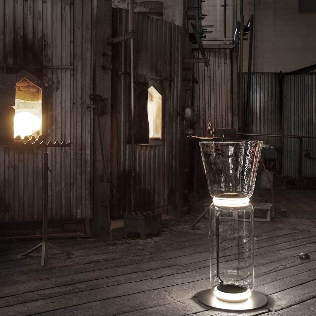 Nela - Moderne Glazen Vloerlamp LED