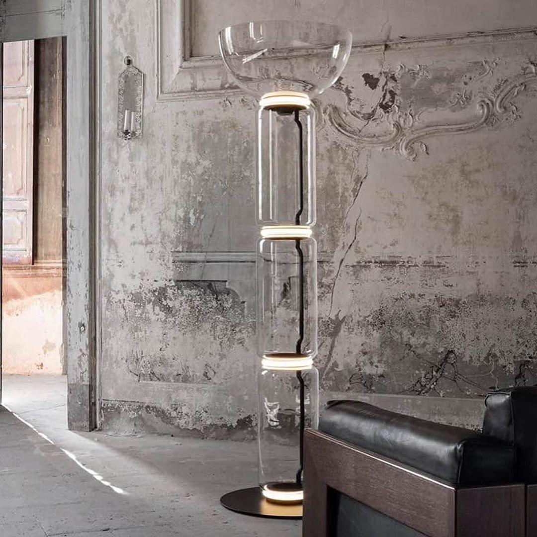 Nela - Moderne Glazen Vloerlamp LED