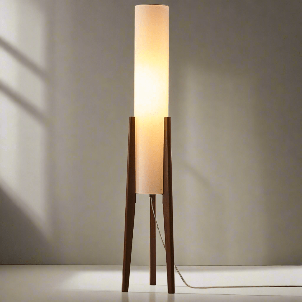 Olli - Massief Houten Vloerlamp