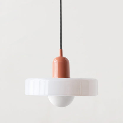 Selva - Bauhaus Retro Hanglamp Gekleurd Glas