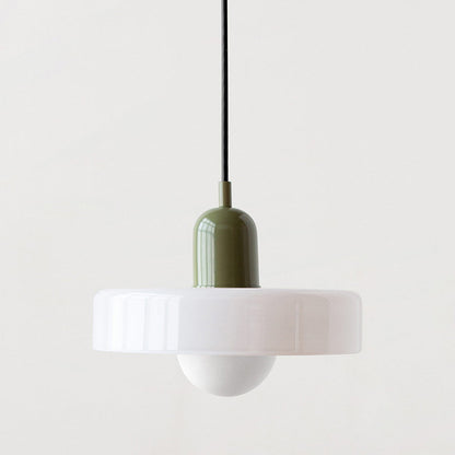 Selva - Bauhaus Retro Hanglamp Gekleurd Glas